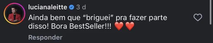 Comentário de participante da Imersão PQV