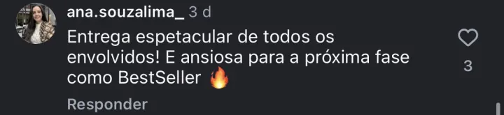 Comentário de participante da Imersão PQV